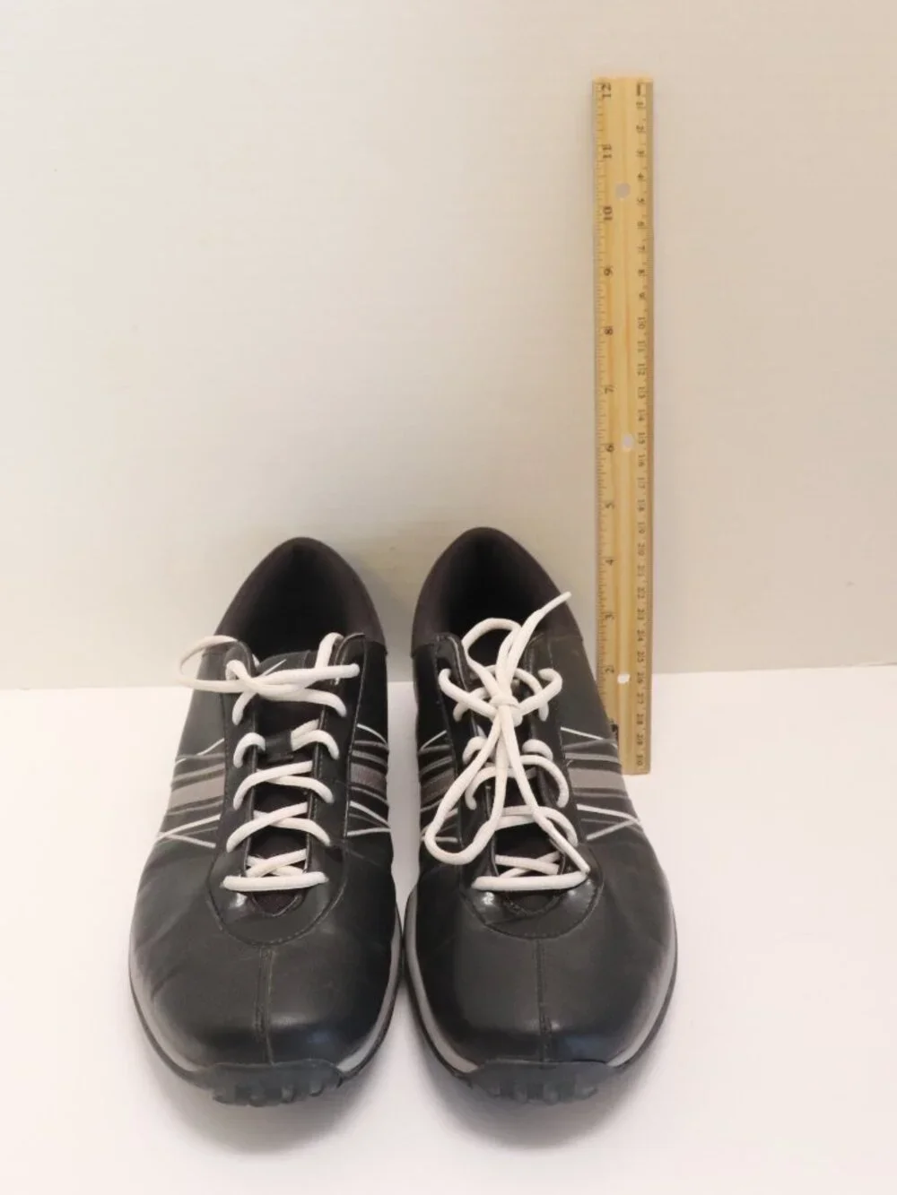 Nike Men's Golf Shoes Lace Up Black Grey Size 10 TAC Soles